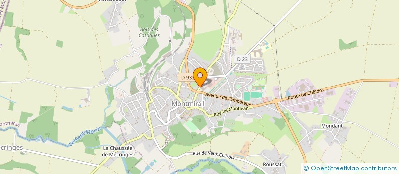 localisation de l'entreprise SCI DU BELIER 09  MONTMIRAIL