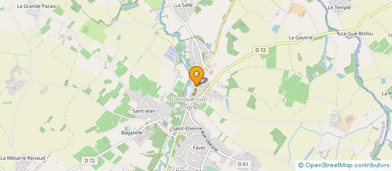 localisation de l'entreprise SCI DU BELLAY  CORCOUE-SUR-LOGNE