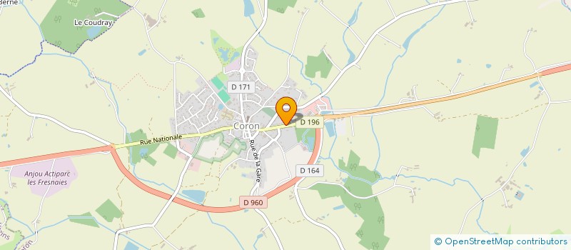 localisation de l'entreprise SCI DU BELLAY  CORON