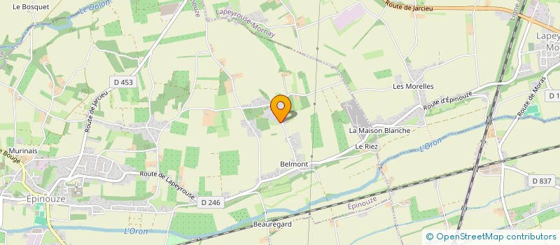 localisation de l'entreprise SCI DU BELMONT à EPINOUZE