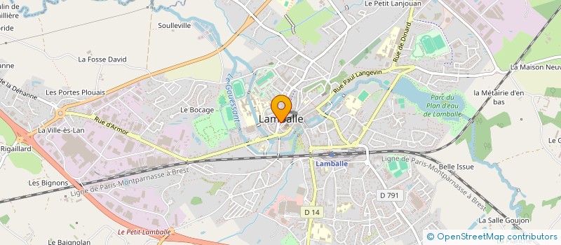 localisation de l'entreprise SCI DU BELOIR  LAMBALLE-ARMOR