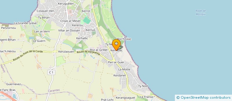 localisation de l'entreprise SCI DU BELVEDERE  CARANTEC