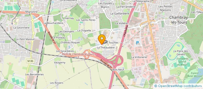 localisation de l'entreprise SCI DU BELVEDERE  CHAMBRAY-LES-TOURS