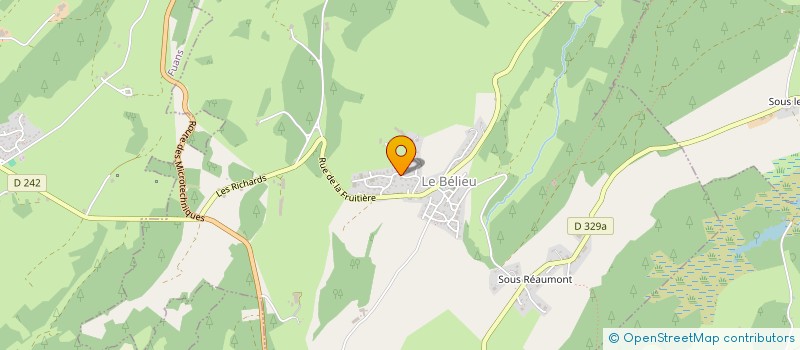 localisation de l'entreprise SCI DU BERCAIL  LE BELIEU