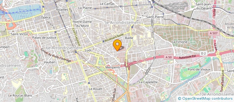 localisation de l'entreprise SCI DU BERCEAU à MARSEILLE