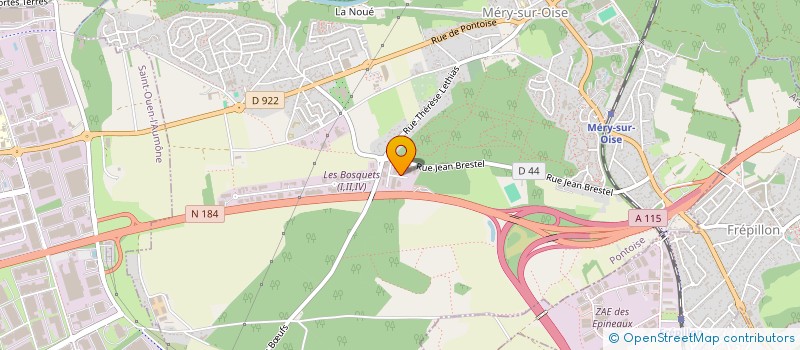 localisation de l'entreprise SCI DU BERGER  MERY-SUR-OISE