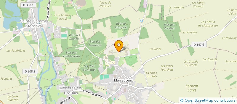 localisation de l'entreprise SCI DU BERGER à MEZIERES-EN-DROUAIS