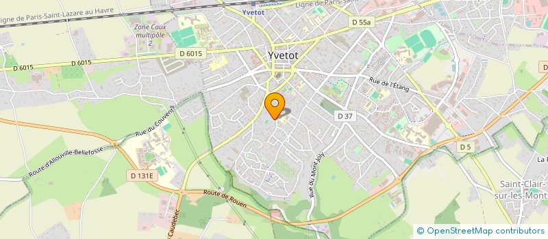 localisation de l'entreprise SCI DU BERGER  YVETOT