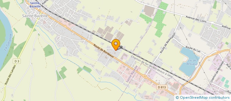 localisation de l'entreprise SCI DU BERKANI  SAINTE-BAZEILLE