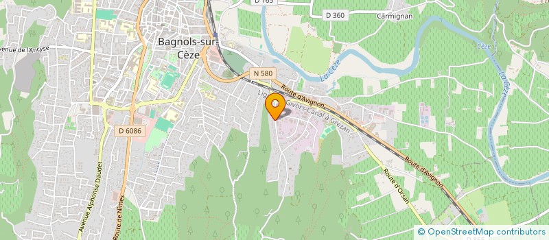 localisation de l'entreprise SCI DU BERRET  BAGNOLS SUR CEZE
