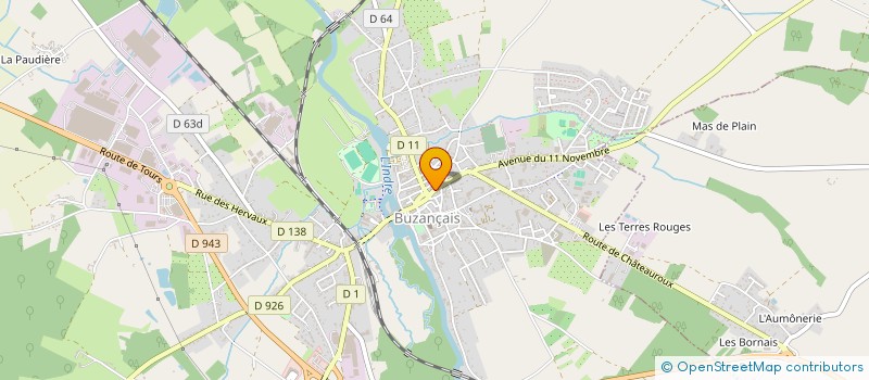 localisation de l'entreprise SCI DU BERRY à BUZANCAIS