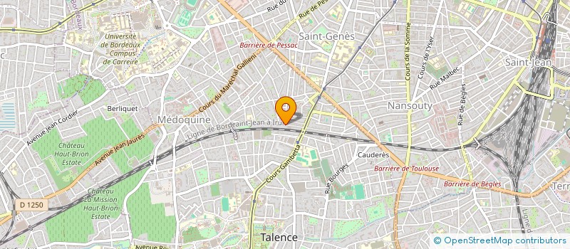 localisation de l'entreprise SCI DU BERRY  TALENCE