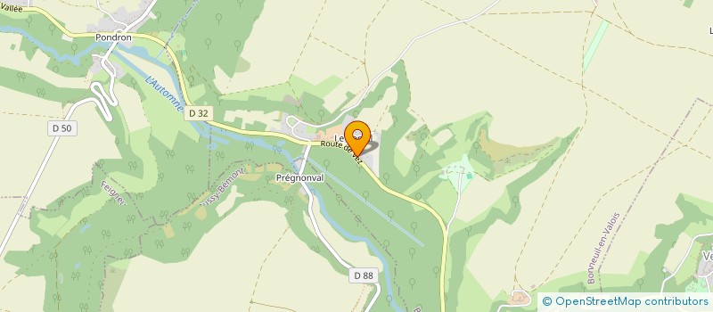 localisation de l'entreprise SCI DU BERVAL  CREPY-EN-VALOIS