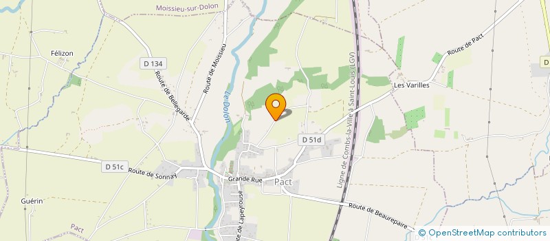 localisation de l'entreprise SCI DU BESSET  PACT