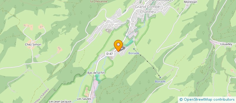 localisation de l'entreprise SCI DU BEUGNON  GRAND'COMBE-CHATELEU