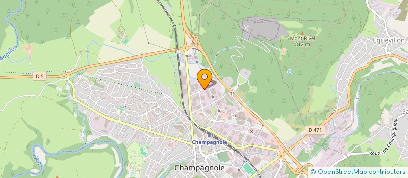 localisation de l'entreprise SCI DU BEVET  CHAMPAGNOLE