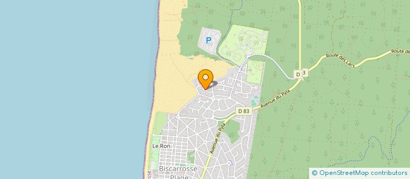 localisation de l'entreprise SCI DU BIBOU  BISCARROSSE
