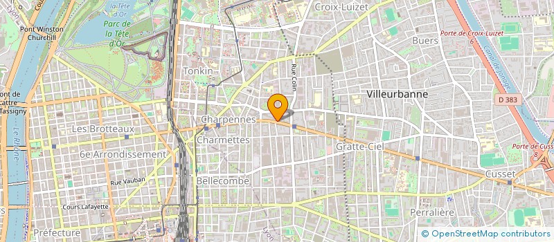 localisation de l'entreprise SCI DU BICHIQUE  VILLEURBANNE