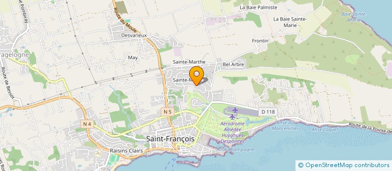 localisation de l'entreprise SCI DU BIE à SAINT-FRANCOIS