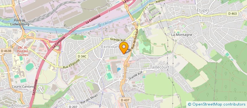 localisation de l'entreprise SCI DU BIE à EXINCOURT