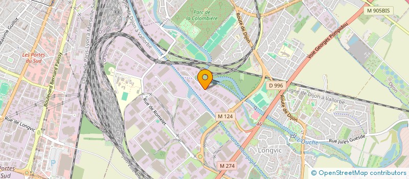 localisation de l'entreprise SCI DU BIEF  LONGVIC