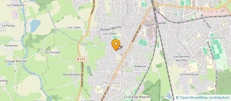 localisation de l'entreprise SCI DU BIEF à BOURG-EN-BRESSE