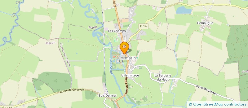 localisation de l'entreprise SCI DU BIEF  CORMATIN