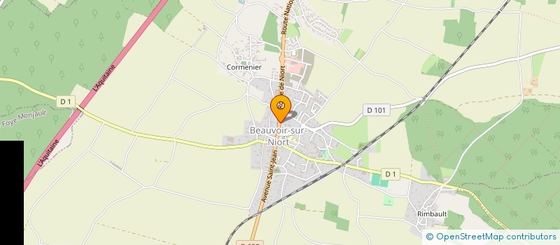 localisation de l'entreprise SCI DU BIEF  BEAUVOIR-SUR-NIORT