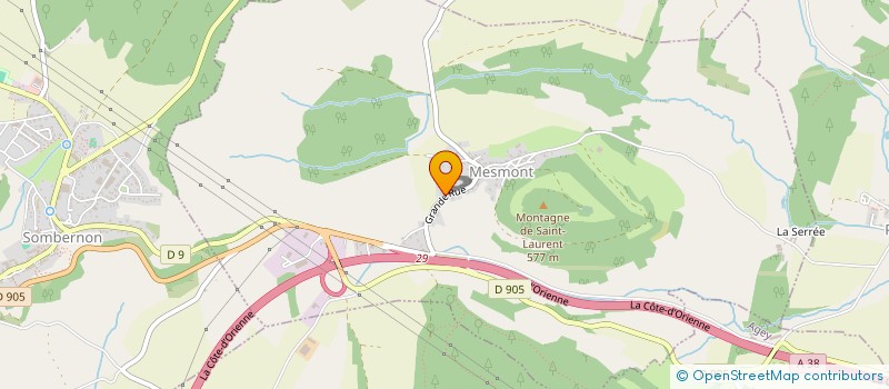 localisation de l'entreprise SCI DU BIEF CARRE  GROSBOIS-EN-MONTAGNE