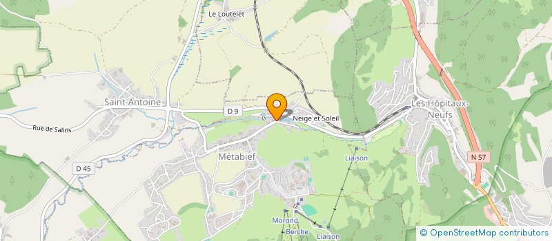 localisation de l'entreprise SCI DU BIEF ROUGE  METABIEF