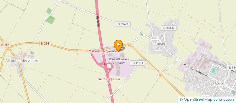 localisation de l'entreprise SCI DU BIEMONT à JANVILLE-EN-BEAUCE