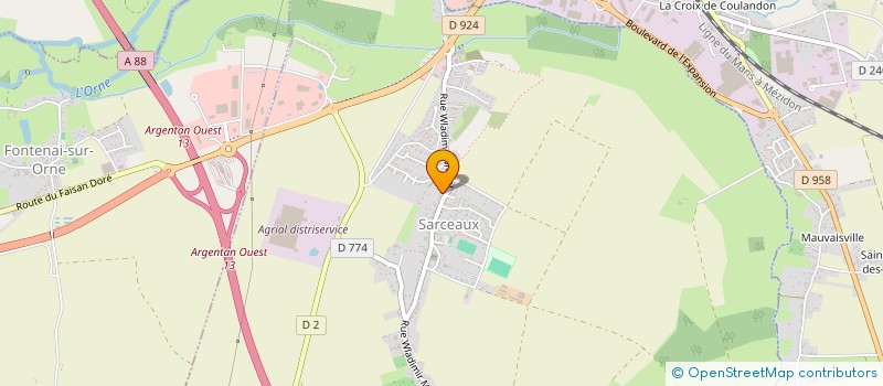 localisation de l'entreprise SCI DU BIEN ETRE à SARCEAUX