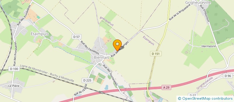 localisation de l'entreprise SCI DU BIENNAIS  ETAIMPUIS