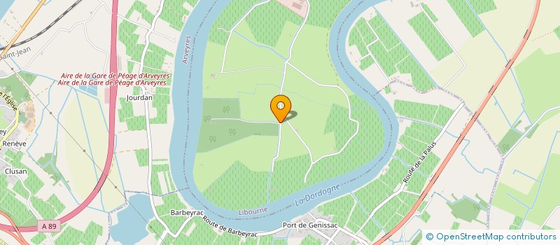 localisation de l'entreprise SCI DU BIERSON  LIBOURNE