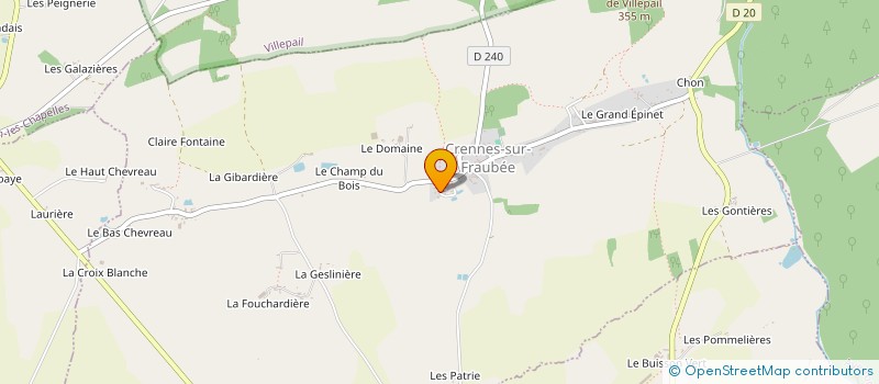 localisation de l'entreprise SCI DU BIGNON  CRENNES-SUR-FRAUBEE