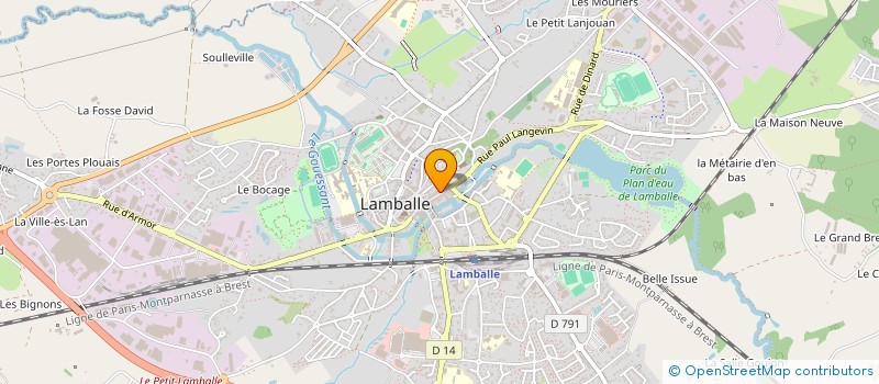 localisation de l'entreprise SCI DU BIGNON  LAMBALLE-ARMOR