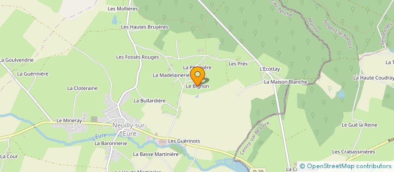 localisation de l'entreprise SCI DU BIGNON à LONGNY LES VILLAGES
