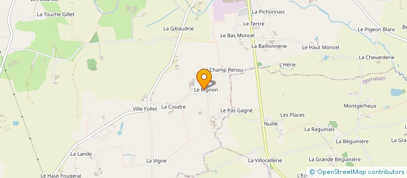 localisation de l'entreprise SCI DU BIGNON  BAIS