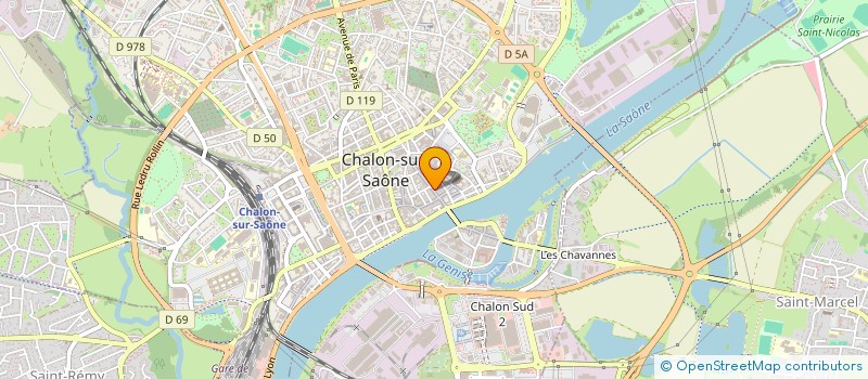 localisation de l'entreprise SCI DU BILLARD à CHALON-SUR-SAONE