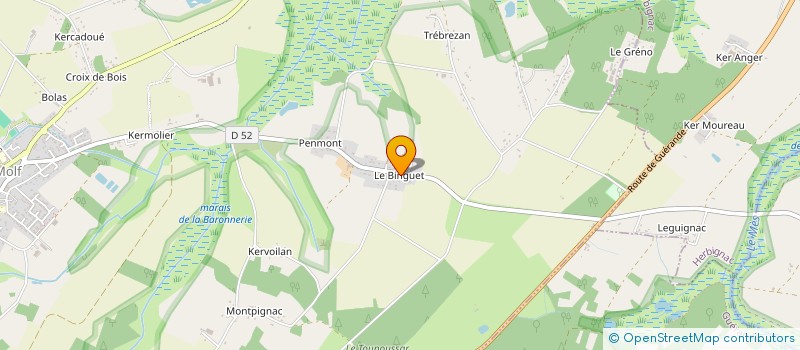 localisation de l'entreprise SCI DU BINGUET  SAINT-MOLF