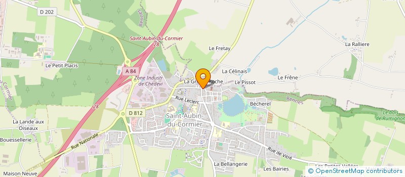 localisation de l'entreprise SCI DU BINOCLE  SAINT-AUBIN-DU-CORMIER