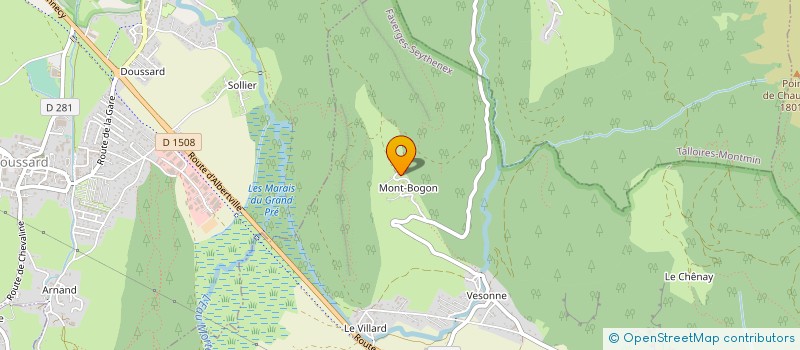 localisation de l'entreprise SCI DU BIO ET DU BIEN ETRE  FAVERGES-SEYTHENEX