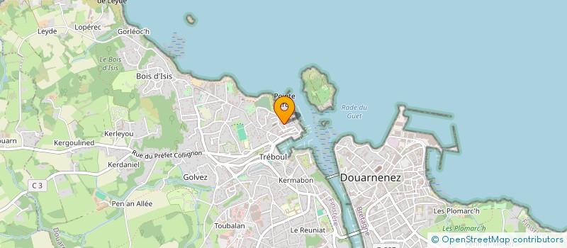 localisation de l'entreprise SCI DU BIROU  DOUARNENEZ