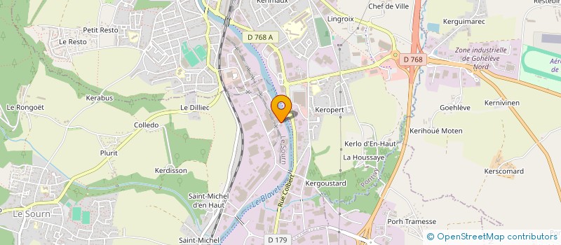 localisation de l'entreprise SCI DU BLAVET  LE SOURN