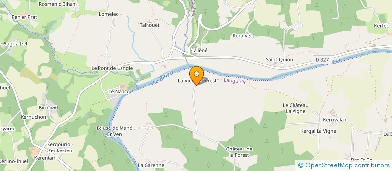 localisation de l'entreprise SCI DU BLAVET  LANGUIDIC