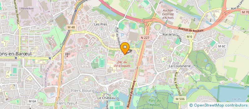 localisation de l'entreprise SCI DU BLEU MOUTON à MARCQ-EN-BARŒUL