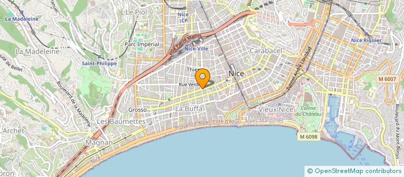 localisation de l'entreprise SCI DU BLOC S.5.LE PARNASSE à NICE