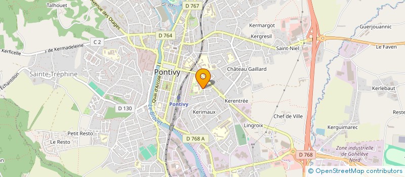 localisation de l'entreprise SCI DU BOCAGE  PONTIVY