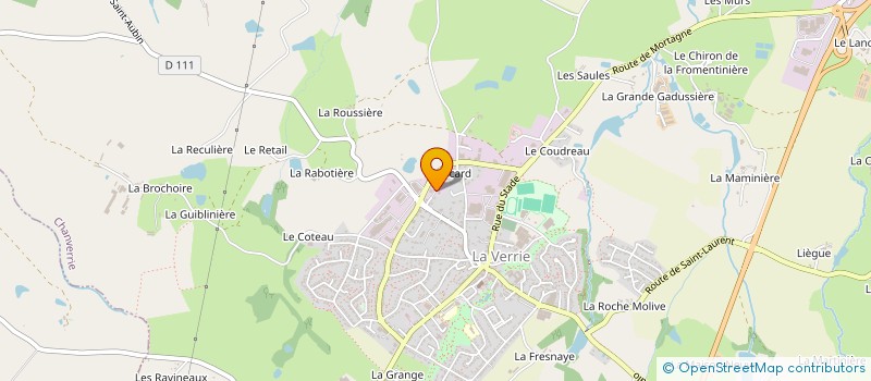 localisation de l'entreprise SCI DU BOCAGE  CHANVERRIE