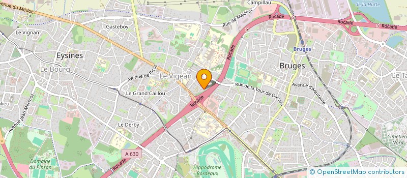 localisation de l'entreprise SCI DU BOCAGE  BRUGES